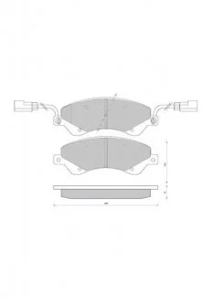 Тормозные колодки дисковые STARLINE BD S849P