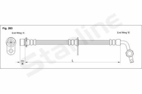 Тормозной шланг STARLINE HA EB.1200.1