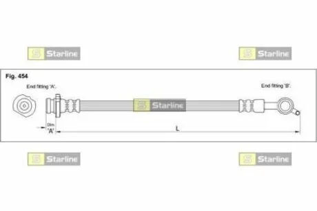 Тормозной шланг STARLINE HA ST.1204