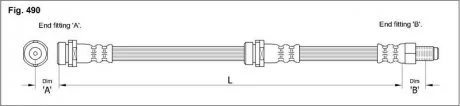 Гальмівний шланг STARLINE HA ST.1225