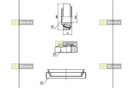 Підшипник колісний STARLINE LO 00919