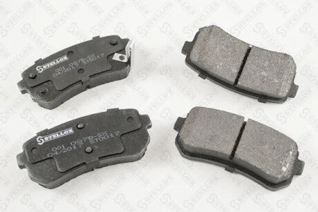 Гальмівнi колодки дискові зад. Hyundai Accent I20/I30/Ix35/Sonata/Kia CeeD/Rio/Sportage 1.2-3.3 05- STELLOX 001 087B-SX