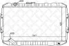 Радіатор охолодження двигуна Mitsubishi Pajero 3.0i 24V 88-99 1025963SX