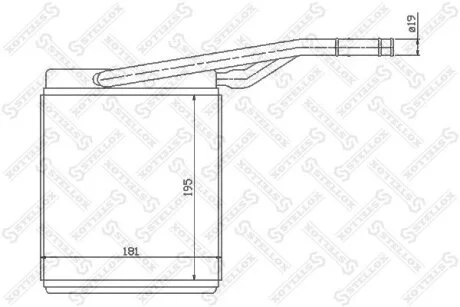 Радіатор опалення салону Ford Focus all 98-05 STELLOX 1035069SX