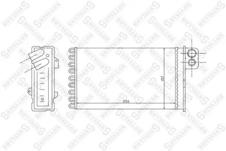 Радіатор опалення салону Citroen C5 all 00-04 STELLOX 1035092SX