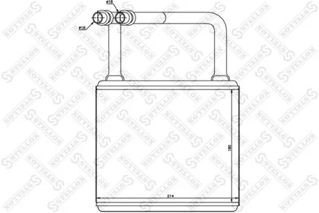 Радіатор опалення салону MB W211/C219 02> STELLOX 1035145SX