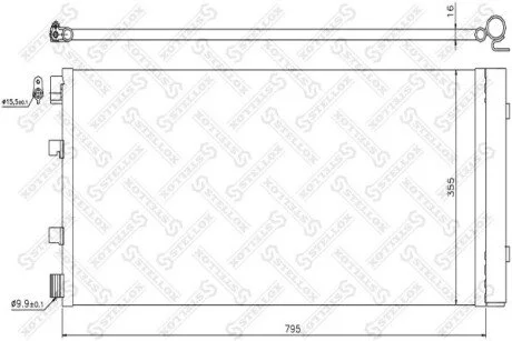 Радіатор кондиціонера Opel Movano/Renault Master III 2.3 dCi/2.3CDTI 10- STELLOX 10-45737-SX