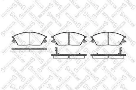 Колодки дискові передні STELLOX 235002-SX
