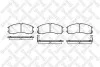 Гальмівні колодки дискові перед. Mazda 626 1.8-2.0D 87-89 STELLOX 284 002-SX (фото 1)