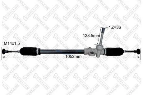 Кермова рейка без г/п Hyundai Accent III (MC) 05-17, Kia Rio II 05-17 STELLOX 31-37270-SX