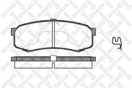 Колодки гальмівні задні Land Cruiser 70,80,90/Prado STELLOX 424004BSX