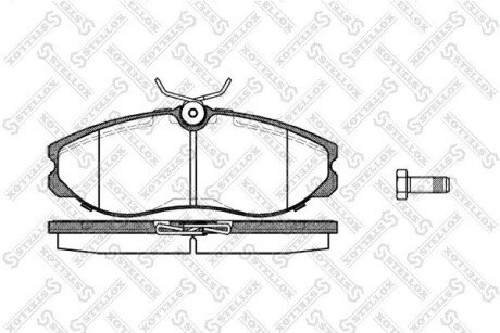 Колодки гальмівні передні (диск) Ford Maverick all, Nissan Terrano/Serena/Vanette Cargo 92 STELLOX 473 000B-SX
