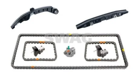 Комплект ГРМ (ланцюг + елементи) NISSAN 370Z 3.7 06.09- SWAG 33107526 (фото 1)