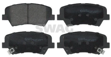Колодки гальмівні (передні) Hyundai Santa Fe 10-/Grandeur 11-/Kia Sorento 09-/Carens 13- (mando) SWAG 33107626