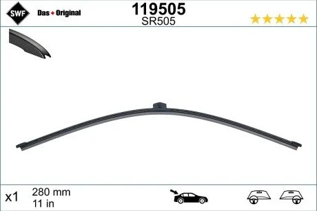 Wycieraczka pіaska OE 285 tyі AUDI BMW MERCEDES SWF 119505
