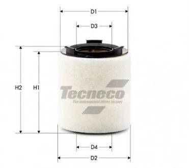 Фільтр повітряний VW Polo/Skoda Fabia II 09- TECNECO AR10822S