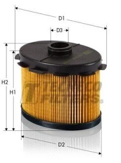 Фильтр топливный PSA Berlingo/Jumpy/Partner 1.9DI 98- TECNECO GS0454-OV