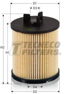 Фільтр паливний Audi A2 1.2TDI/1.4TDI 00-05 TECNECO GS0819/3-E