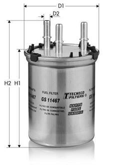 Фільтр паливний VAG A1 1.6Tdi 2011- TECNECO GS11467 (фото 1)