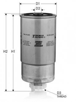 Фільтр паливн. Bmw 325TD (E36) 9/91-12/94, 525TD, 52 TECNECO GS208