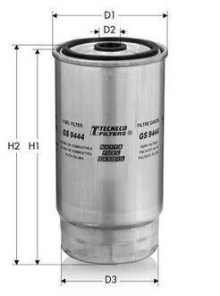 Фільтр паливний (h144mm) Bmw 318/525/530/725/730 Diesel TECNECO GS9444 (фото 1)
