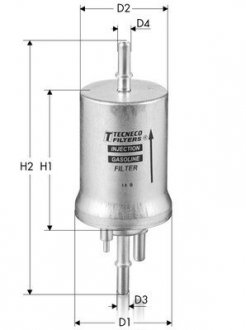 Фільтр паливний VW/Skoda 1.6/2.0 FSI/TFSI 04- TECNECO IN1040