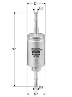FORD Фильтр топливный Fiesta 01-, Fusion 02- MAZDA 2 03- TECNECO IN9292