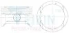 Поршни ремонт (+0.25мм) (к-кт на мотор) 1,6 L Chevrolet Aveo/Lacetti L44 1,6 TEIKIN 30105025 (фото 1)