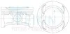 Поршни +0.50mm (к-кт на мотор) A14XER Chevrolet Cruze/Opel Astra,Mokka,Insignia,Zafira TEIKIN 30121050 (фото 1)