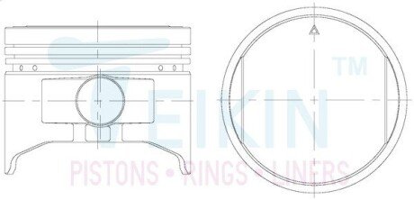 Поршни ремонт (+0.50мм) (к-кт на мотор) Daihatsu HDC/HD-E Feroza, Applause TEIKIN 32142050
