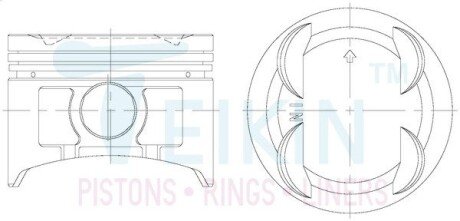 Поршень TEIKIN 38152STD