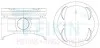 Поршни +0.50mm (к-кт на мотор) Honda B20B4 Cr-V TEIKIN 38154050 (фото 1)