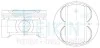 Поршни +0.50mm (к-кт на мотор) J30A4 Honda 38178050