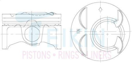Поршень TEIKIN 38185-050 (фото 1)
