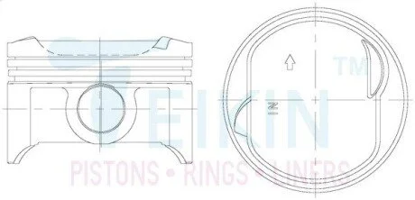 Поршни стандарт (STD) (к-кт на мотор) HONDA L15A2 TEIKIN 38203STD