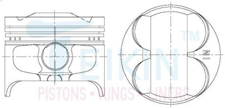 Поршень TEIKIN 38606STD