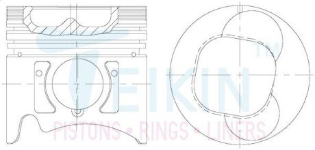Поршень TEIKIN 39188STD