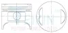 Поршни ремонт +1.00mm(к-кт на мотор) Mazda F8 42168100
