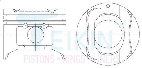 Поршни ремонт +0.50mm(к-кт на мотор) Mazda B6 (16v) TEIKIN 42172050