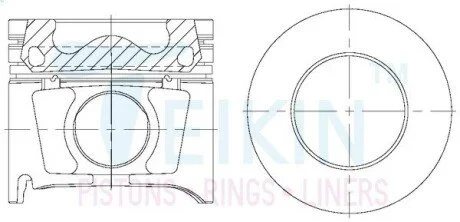 Поршни +0.50mm (к-кт на мотор) Mazda BT-50 3L Diesel, Ford Ranger 3.0 TDCi DC Wildtrak 2 TEIKIN 42213AG050