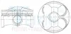 Поршни ремонт +0.50mm(к-кт на мотор) Mazda CX-5,CX-3, Mazda 3,6 42225050