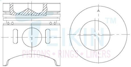 Поршень TEIKIN 43168STD