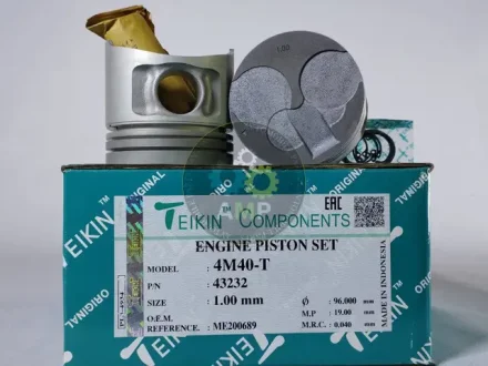 Поршни ремонт (+1.00мм) (к-кт на мотор) Mitsubishi 2.8TD 4M40T TEIKIN 43232100