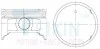 Поршни 87mm +1.00mm (к-кт на мотор)  4G69 Mitsubishi Outlander, Grandis 43287100
