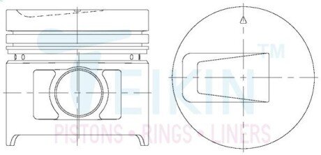 Поршень TEIKIN 43682STD