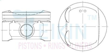 Поршни стандарт (STD) (к-кт на мотор) Nissan MR18DE Tiida TEIKIN 44340STD