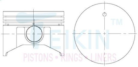 Поршні стандарт (STD) (к-кт на мотор) Nissan SR20DE TEIKIN 44601STD (фото 1)