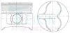 Поршни ремонт (+0.50мм) (к-кт на мотор) ALFIN Nissan CD20 44602A050