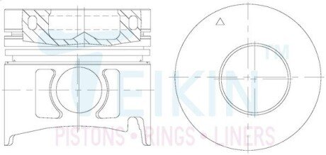 Поршни стандарт (к-кт на мотор) Nissan BD30 TEIKIN 44619STD