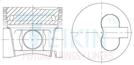 Поршень TEIKIN 44624050